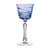 Birks Crystal Silver Ribbon Light Blue Small Wine Glass