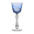 Birks Crystal Silver Ribbon Light Blue Large Wine Glass