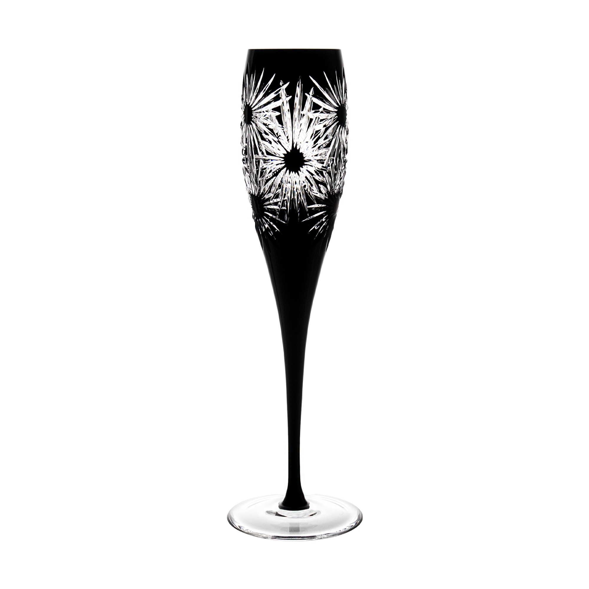 Easter Black Champagne Flute