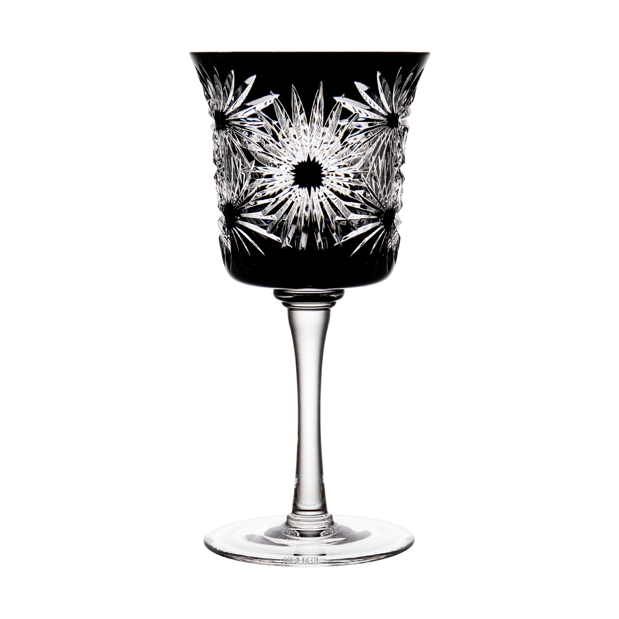 Easter Black Wine Glass