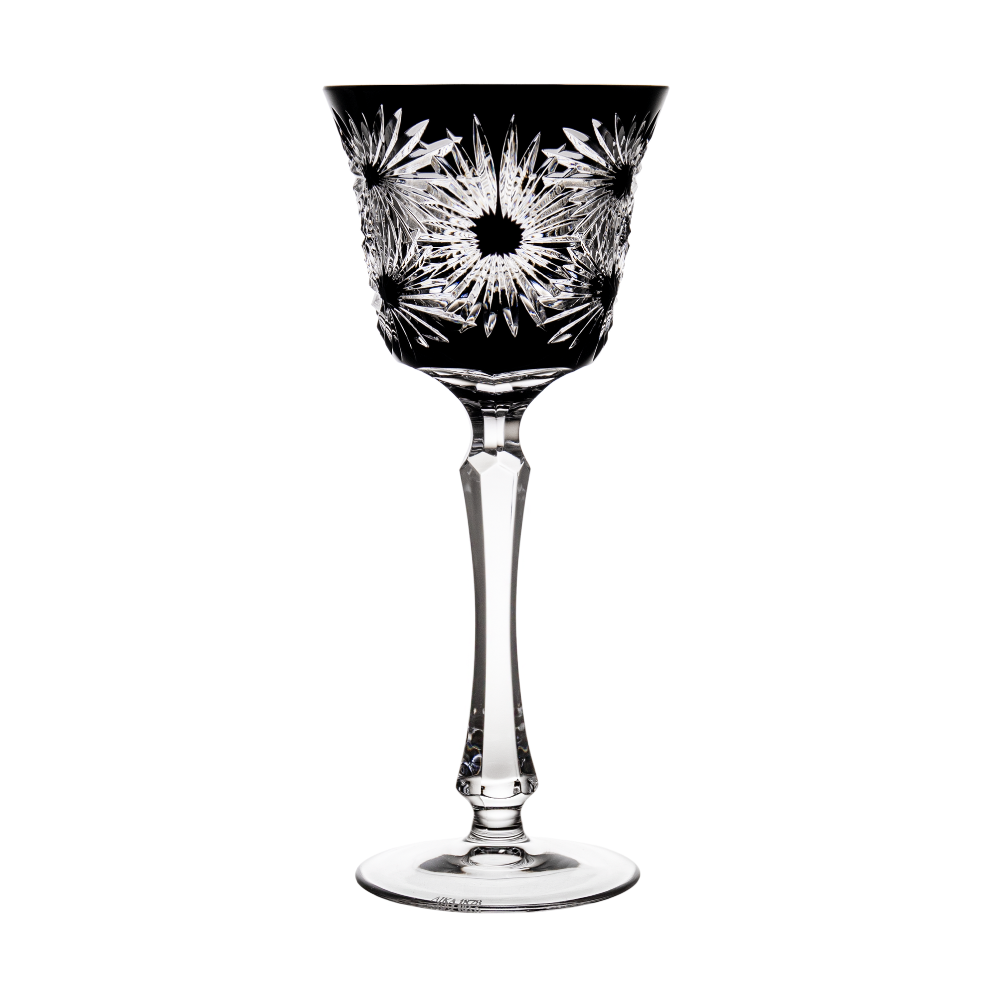 Easter Black Wine Glass
