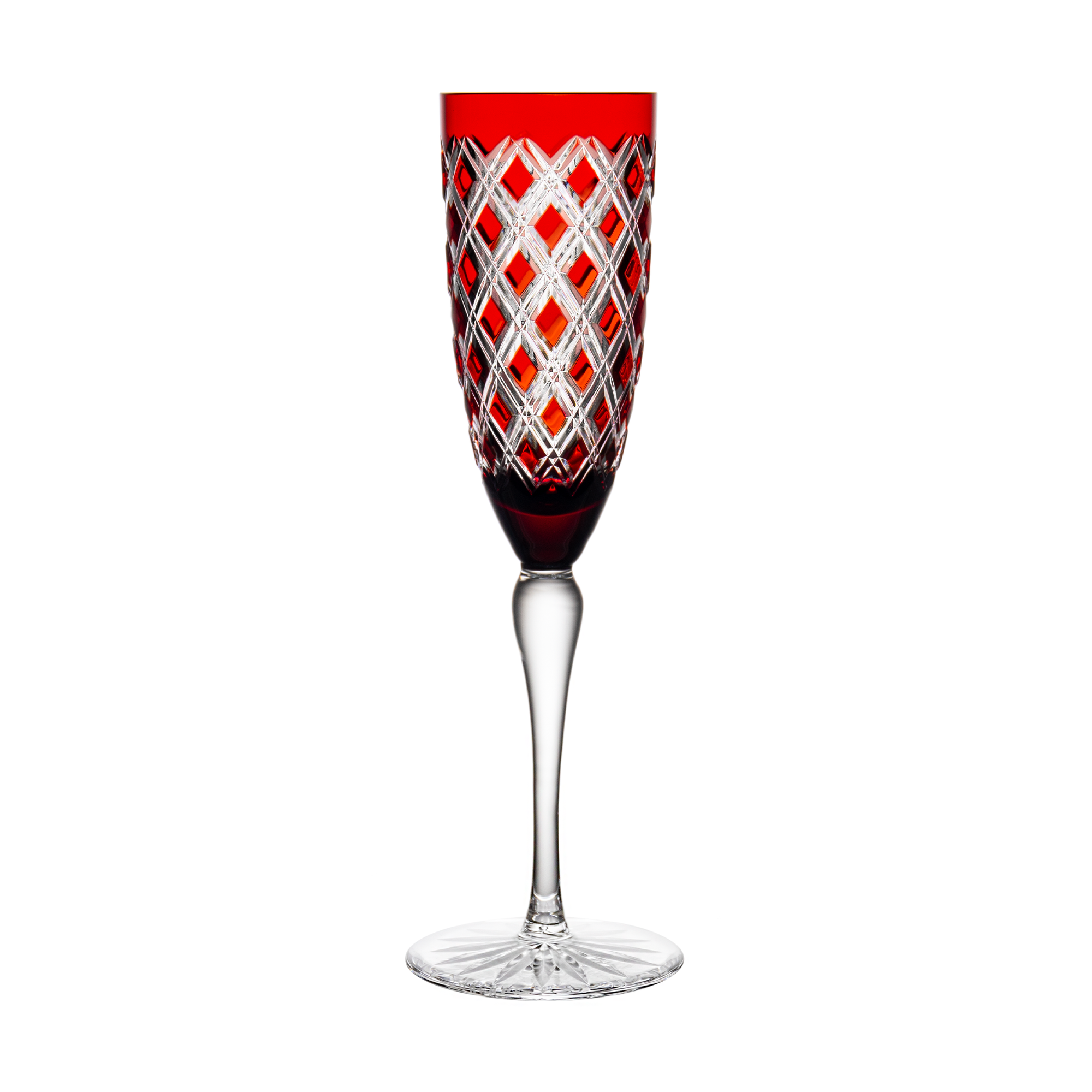 Fabergé Athenee Ruby Red Champagne Flute