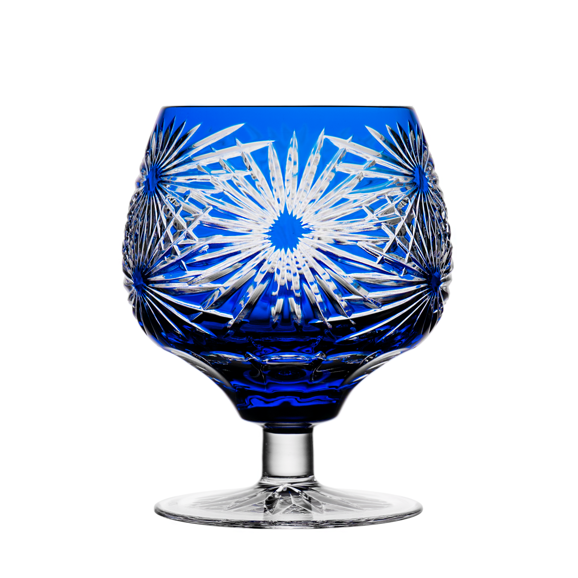 Easter Blue Brandy Glass