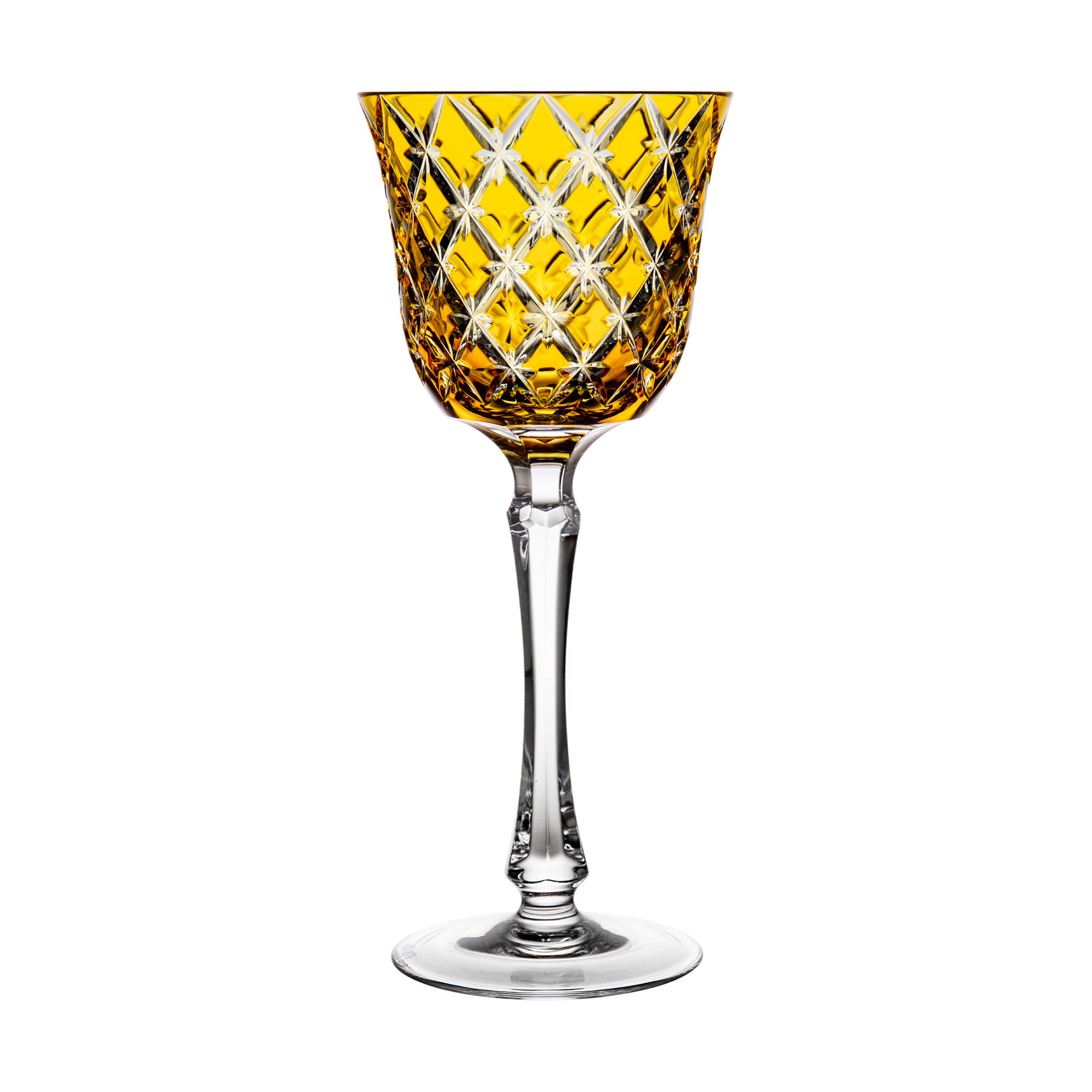 Stars Golden Wine Glass
