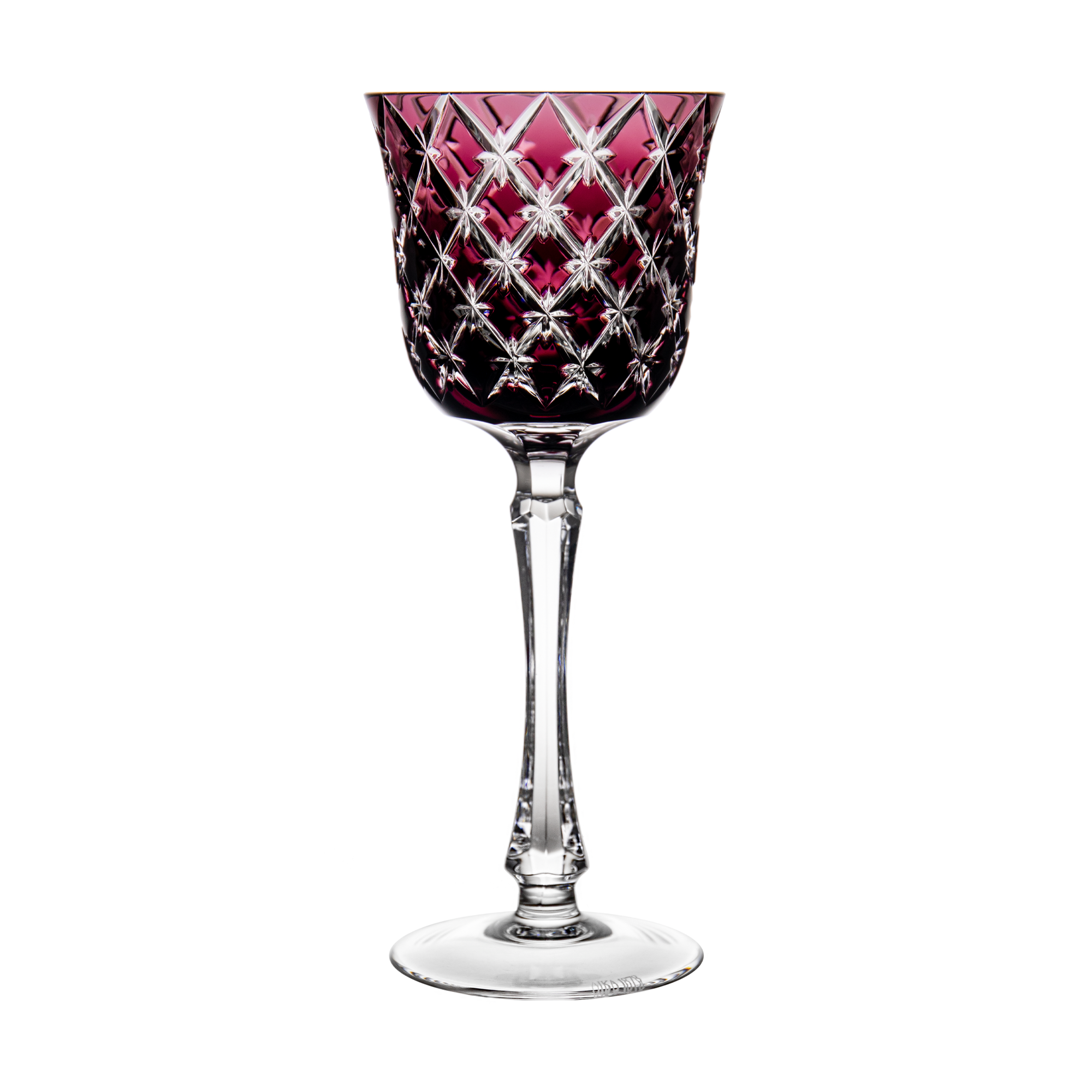 Stars Purple Wine Glass
