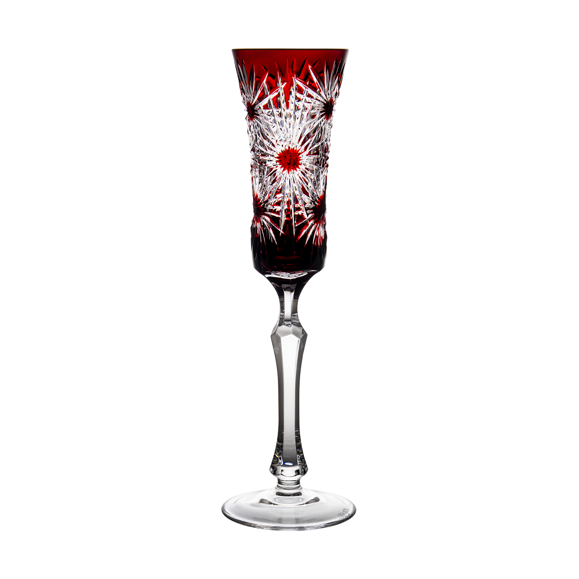 Easter Ruby Red Champagne Flute