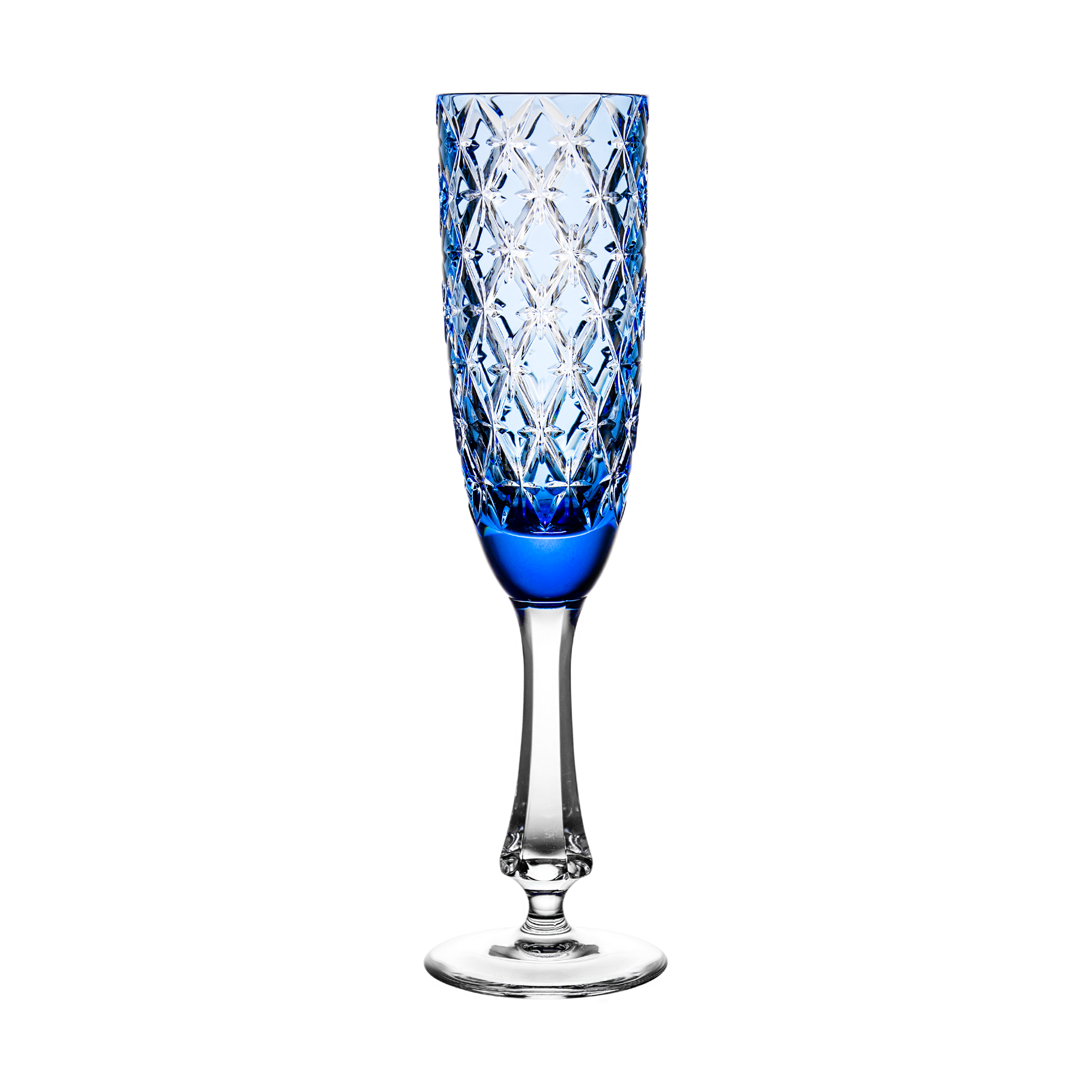 Stars Light Blue Champagne Flute