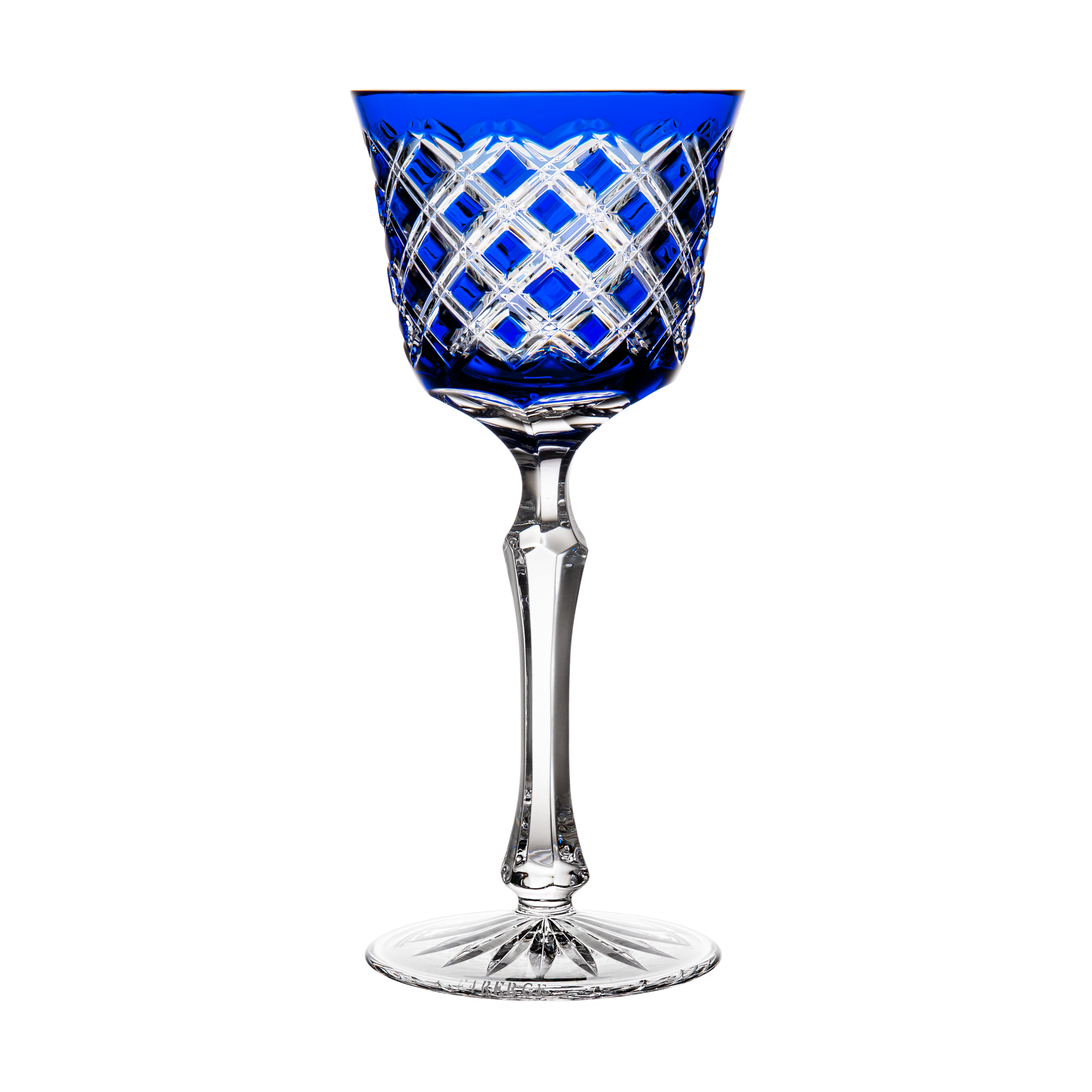 Fabergé Athenee Blue Wine Glass