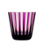 Rotter Glas Streifen Purple Old Fashioned