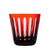 Rotter Glas Spulen Ruby Red Old Fashioned