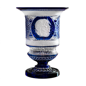Lady of the Night Azul Vaso 12.2 Pol