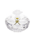 Oman Rose Trinket Box with Gold Accent 4.1 in