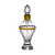 Cristal de Paris Empire Perfume Bottle with Golden Accent 3.4 oz