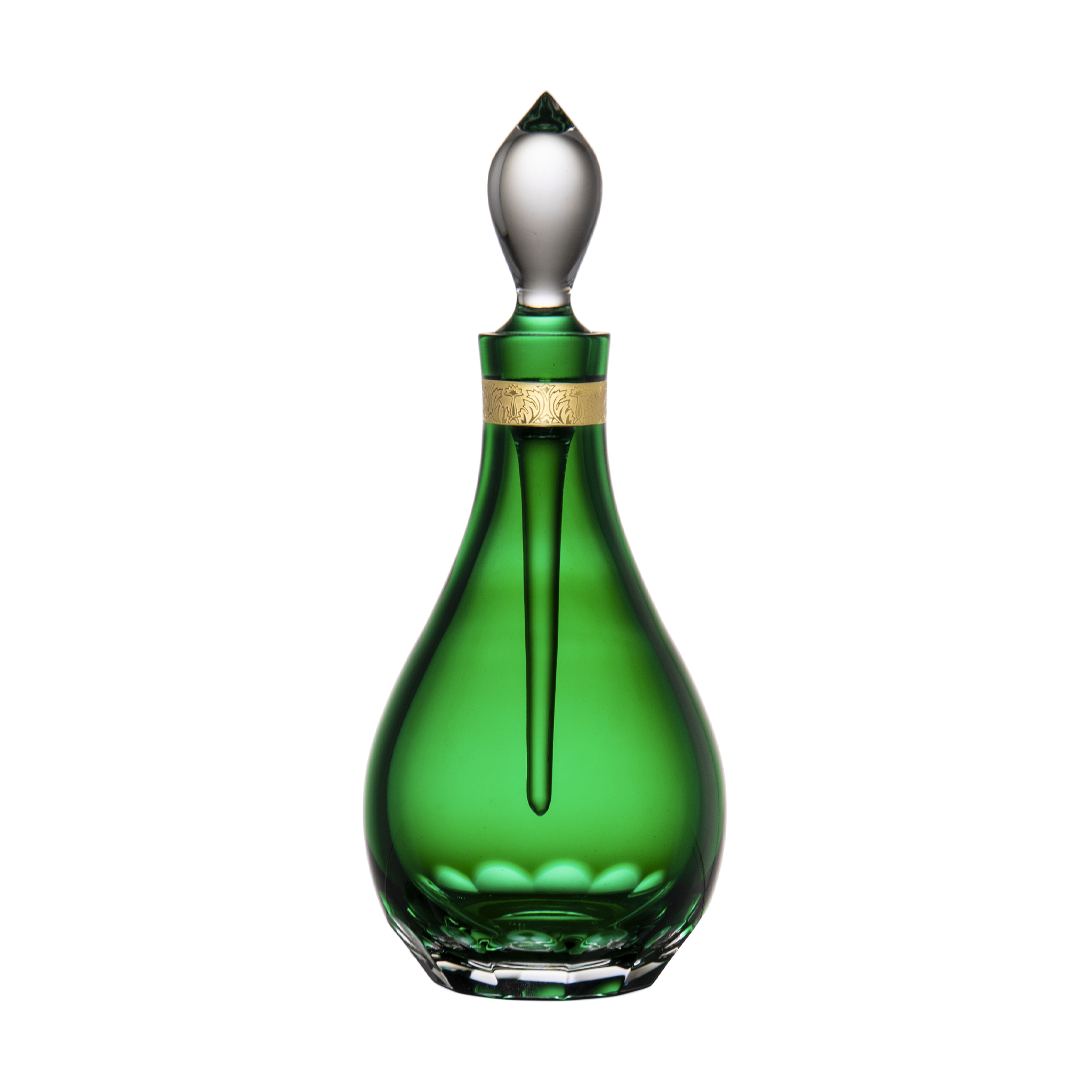 APOLLO SHINING GREEN ver 展示品 オセロ・グリーン香水ボトル、ゴールドアクセント付き6.8オンス