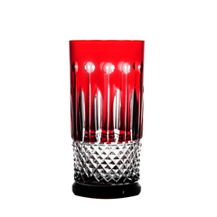 花瓶　CHESNAY RUBIS Fabergé Petite Ruby Red Vase 7.9 in - Ajka Crystal