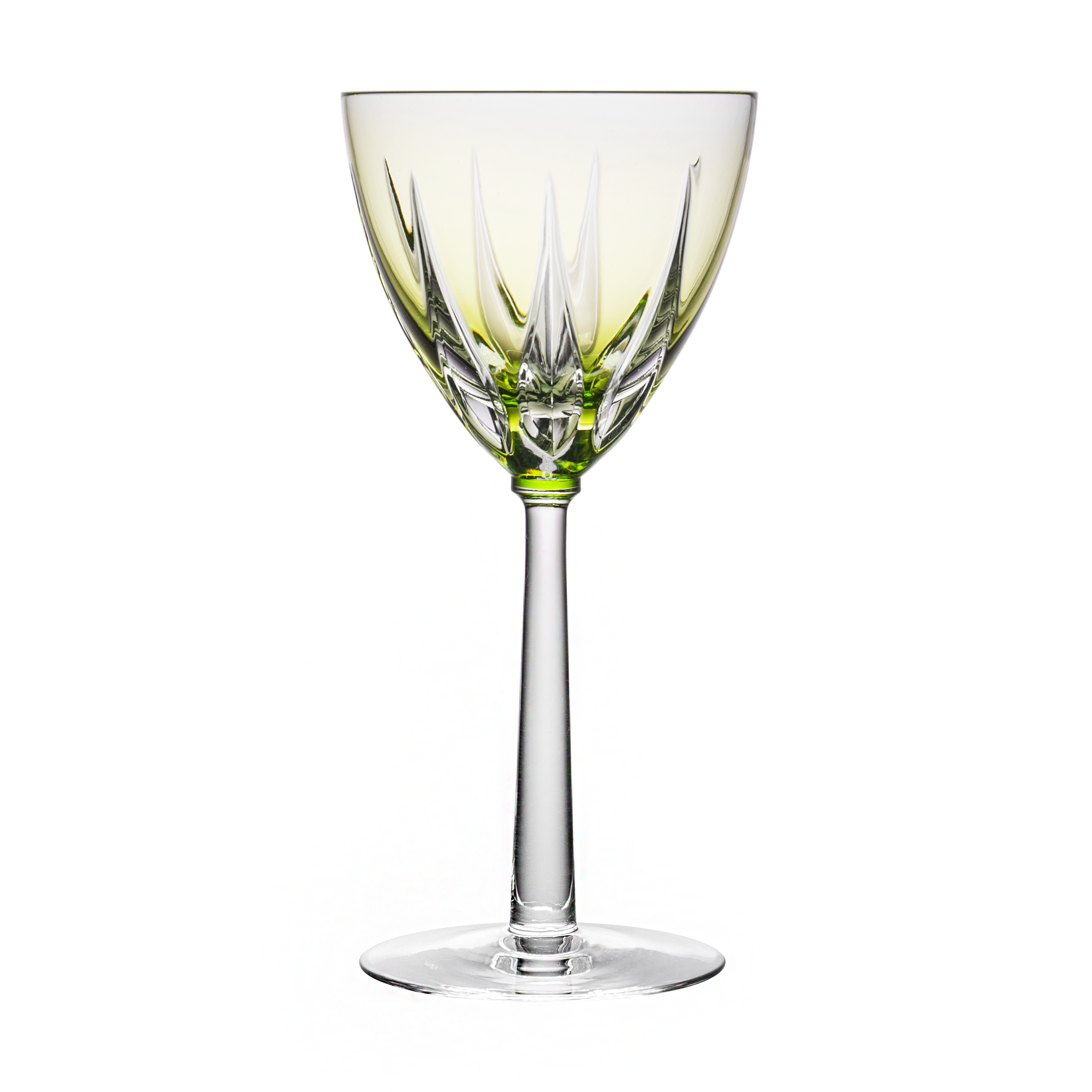 Vita Light Green Large Wine Glass 1st Edition - Ajka Crystal