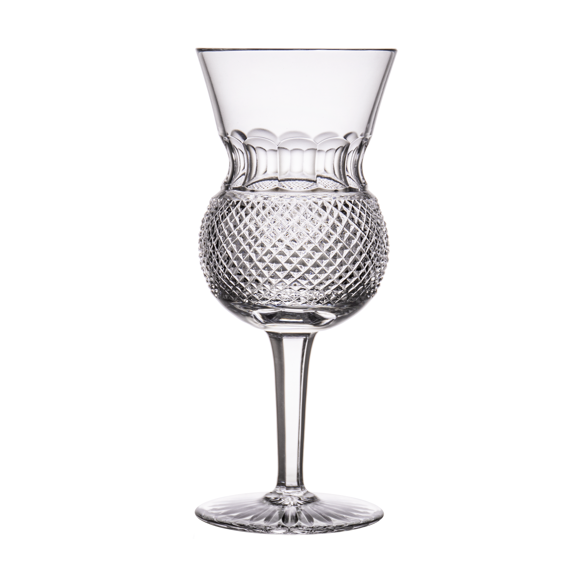 Edinburgh Crystal Thistle Plain Water Goblet