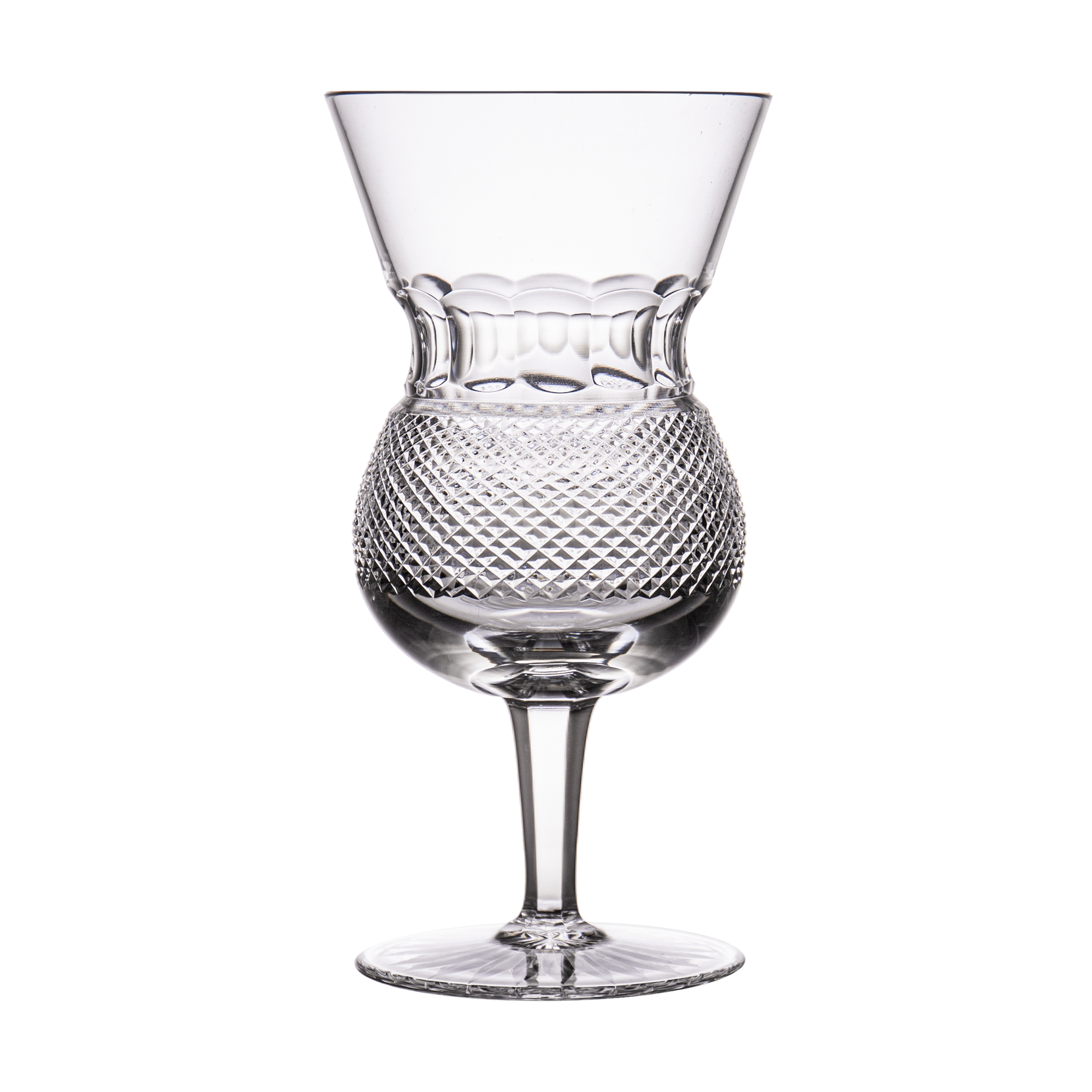 Edinburgh Crystal Thistle Plain Water Goblet