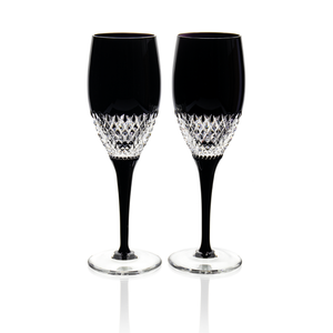 Set of 2 Waterford - John Rocha Black Cut Small Wine Glass