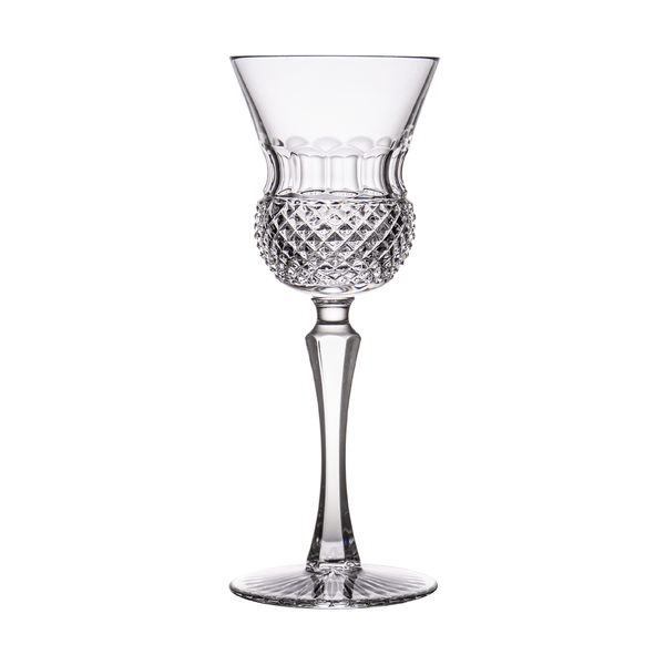 Bohemia Crystal-Crystalex Thistle Pattern Wine Glasses