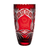 Soleil Ruby Red Vase 11.8 in