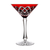 Fabergé Athenee Ruby Red Martini Glass