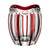 Fabergé Bruxelles Ruby Red Vase 7.5 in