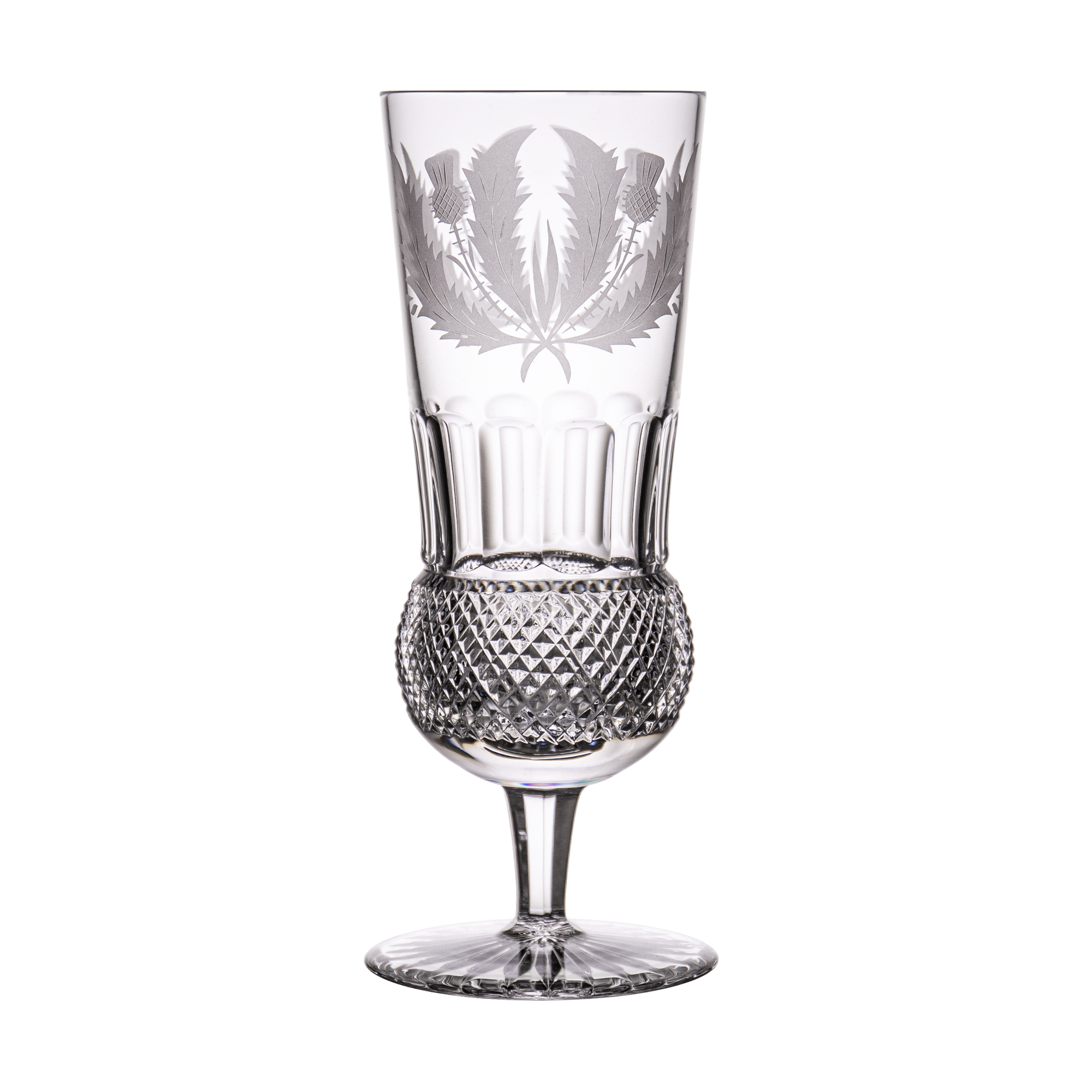 Edinburgh Crystal Thistle Cut Champagne Flute