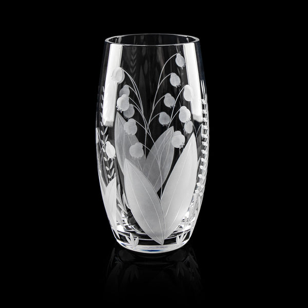 Tiffany Lily of the Valley Vase 7.9 in - Ajka Crystal