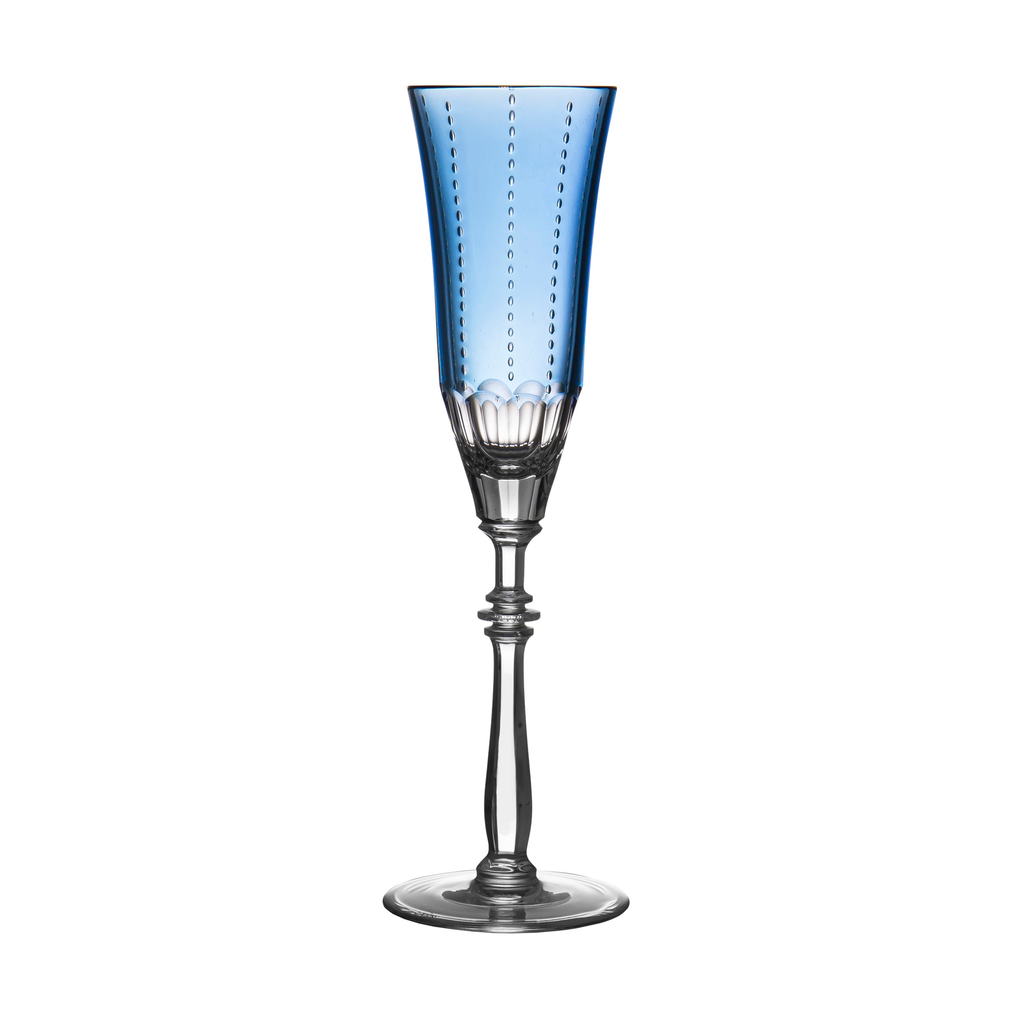 Fabergé Bristol Light Blue Champagne Flute 1st Edition