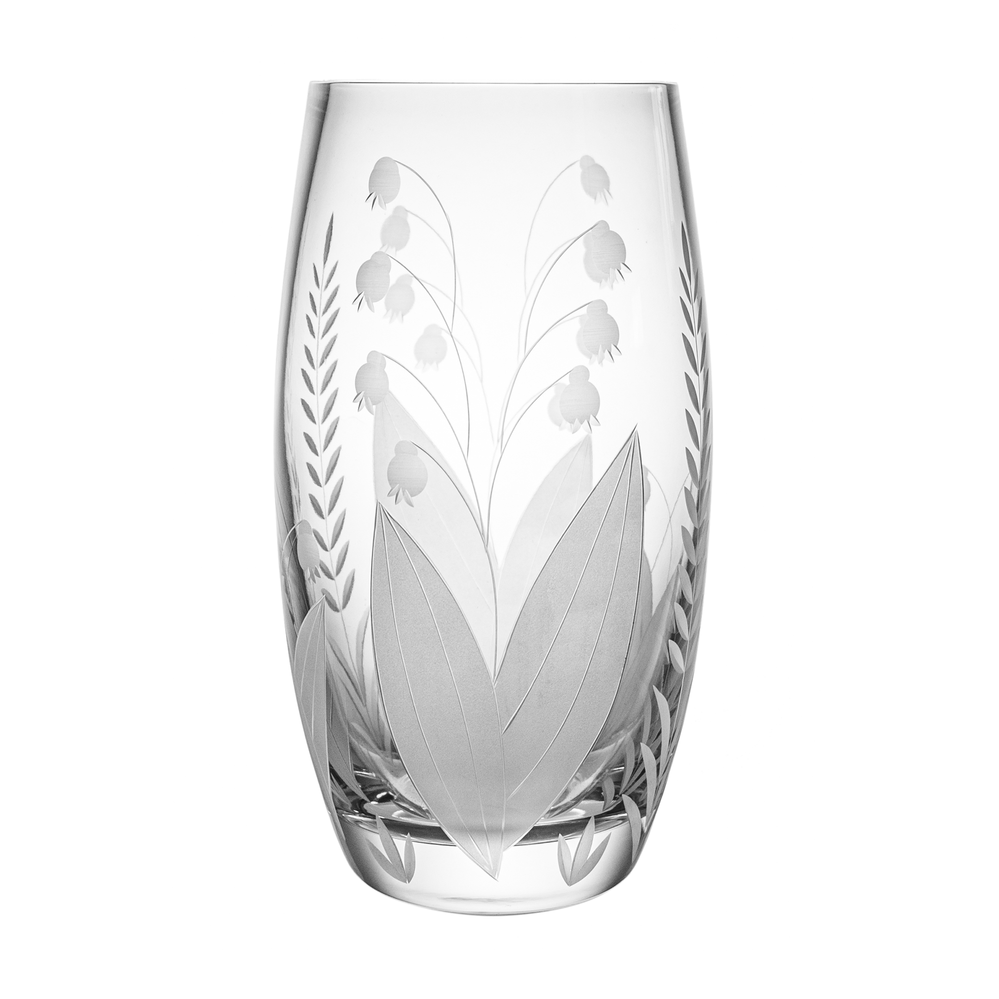 Tiffany Lily of the Valley Vase 9.8 in - Ajka Crystal