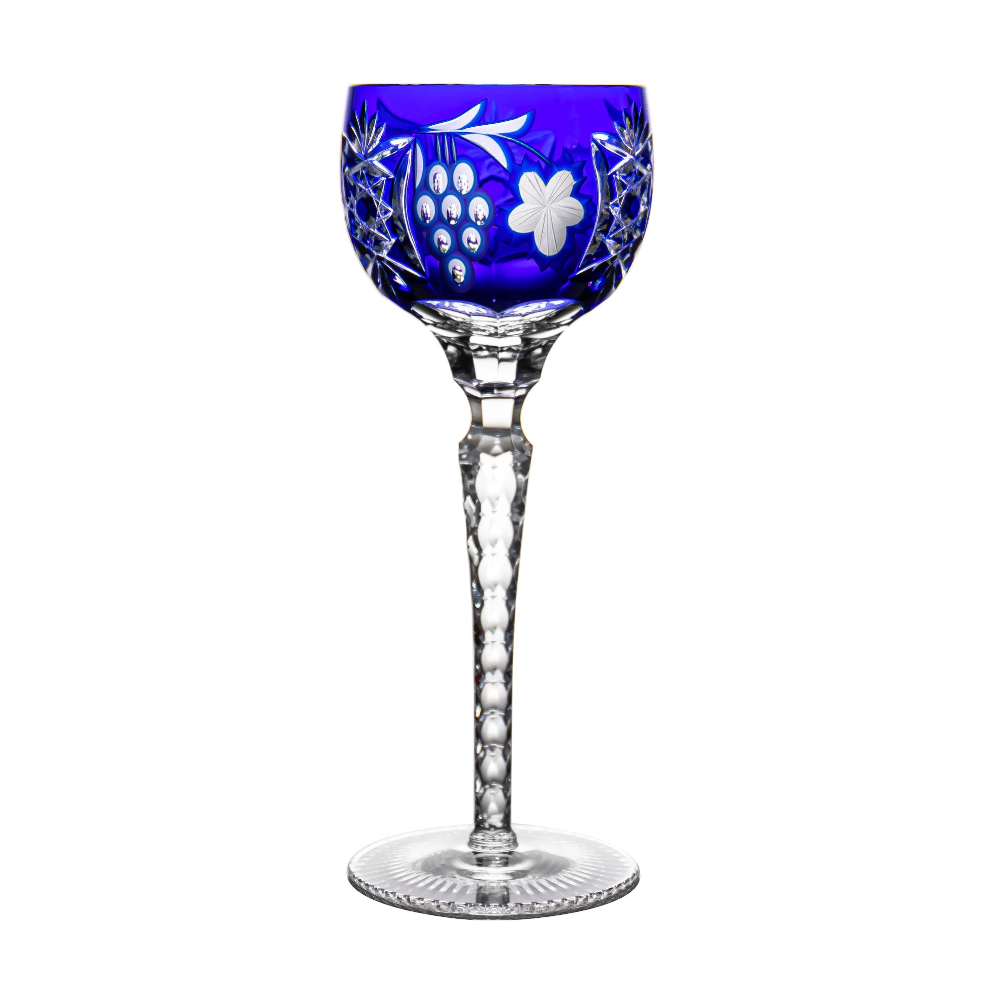 Marsala Blue Large Wine Glass
