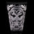 Ajka Crystal Double-Headed Eagle Wine Glass