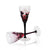 Ajka Crystal Cherry Blossom Double Cased Purple and Ruby Red Wine Glass