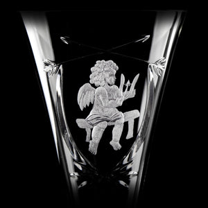 Ajka Crystal Angels Champagne Flute Set of 2