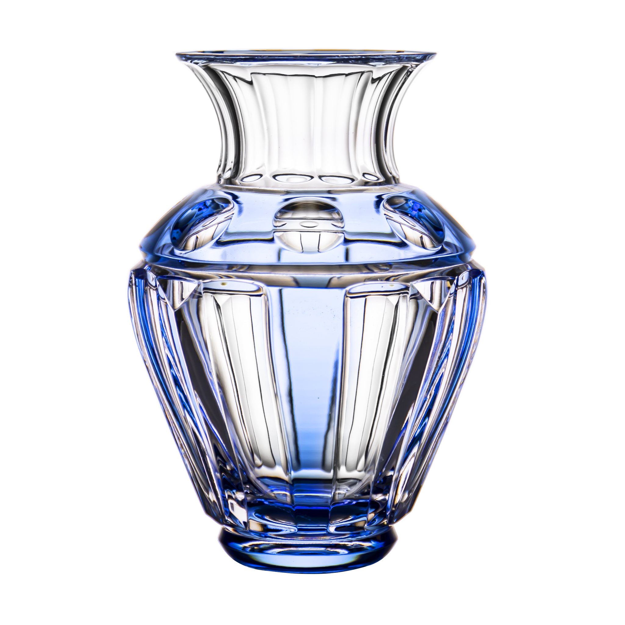 威廉·尤沃德- 詹金斯阿祖拉浅蓝色花瓶5.5 in - Ajka Crystal
