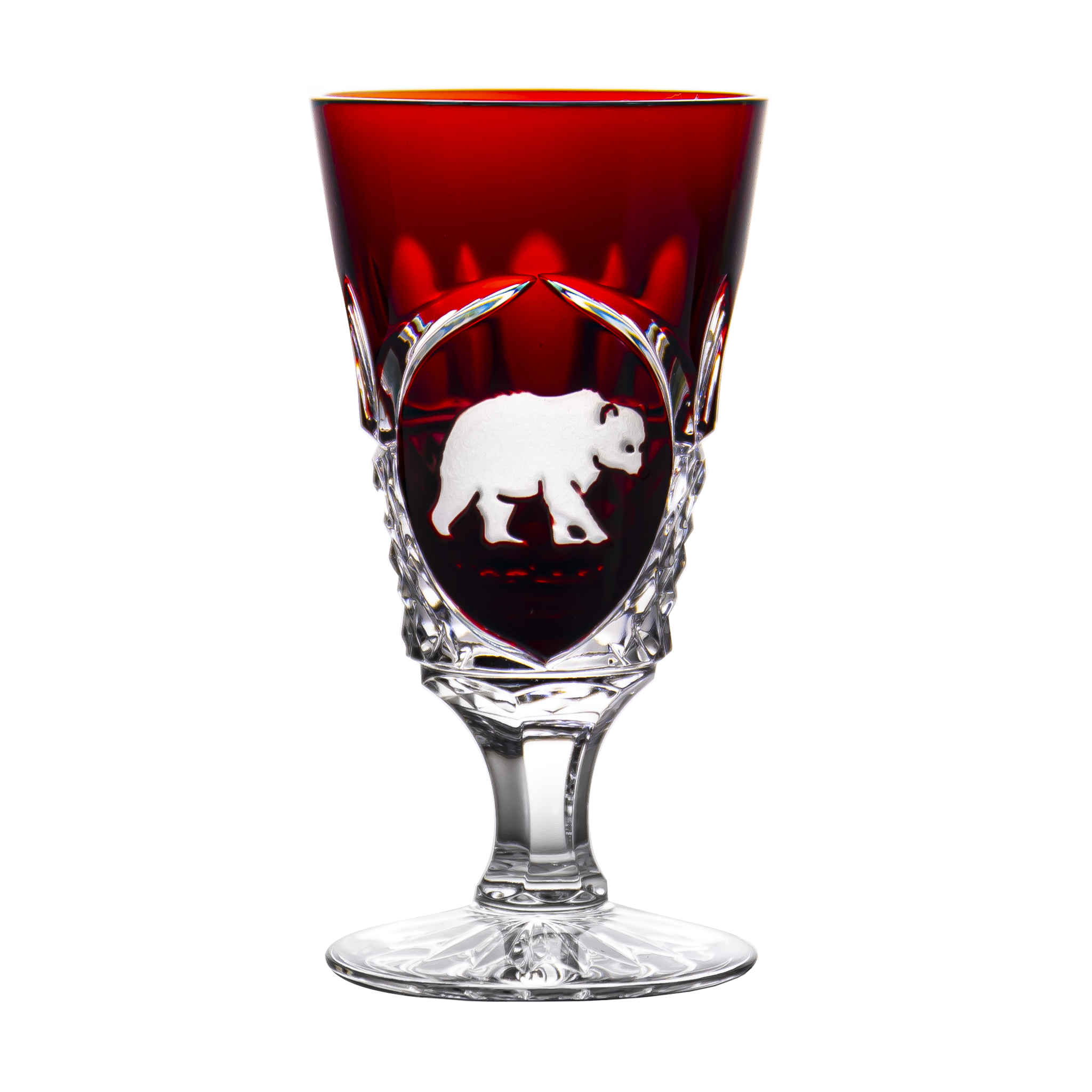 法贝热亨特宝石红利口酒杯- Ajka Crystal