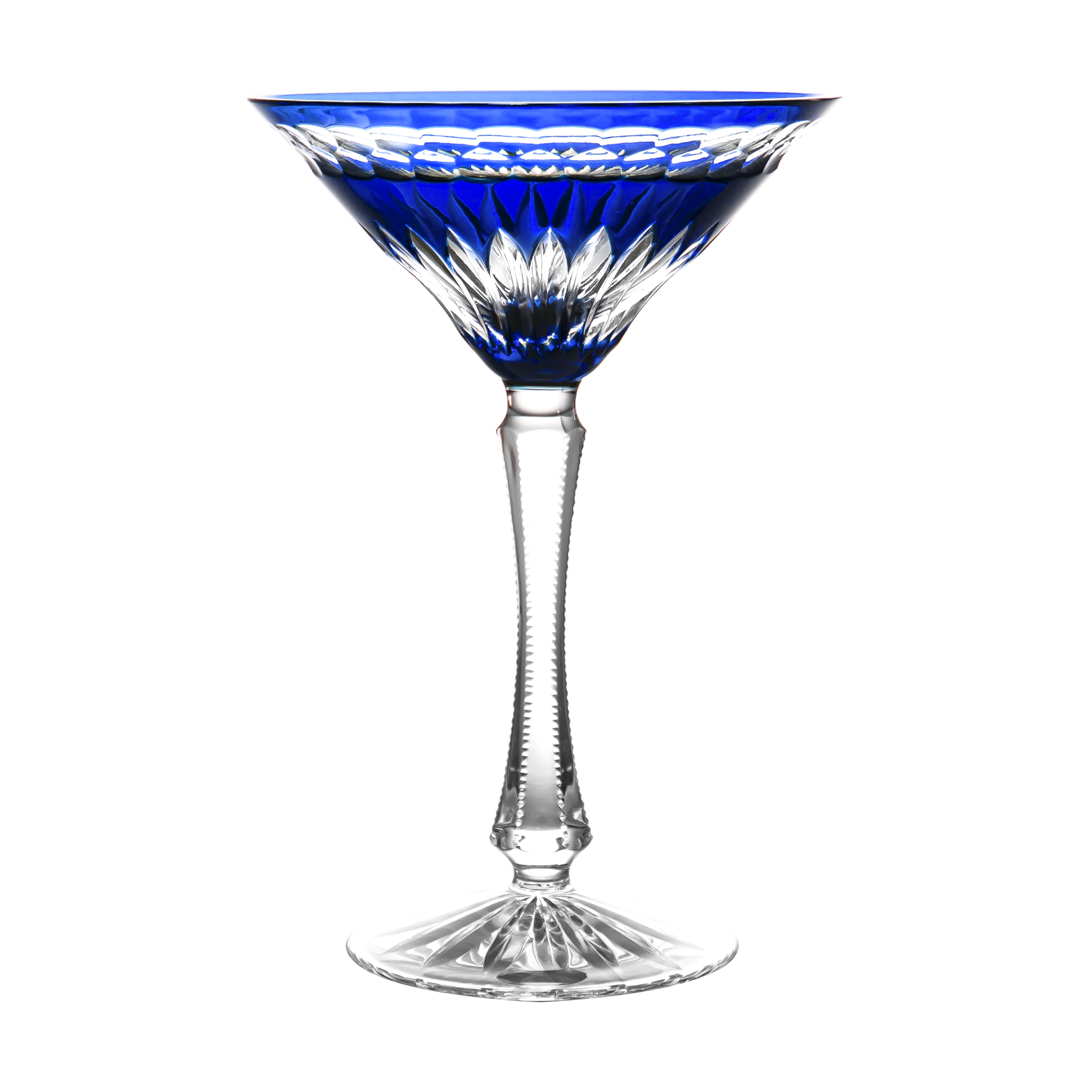Set of 6 Vtg COBALT BLUE Martini MANHATTAN Negroni COSMOPOLITAN