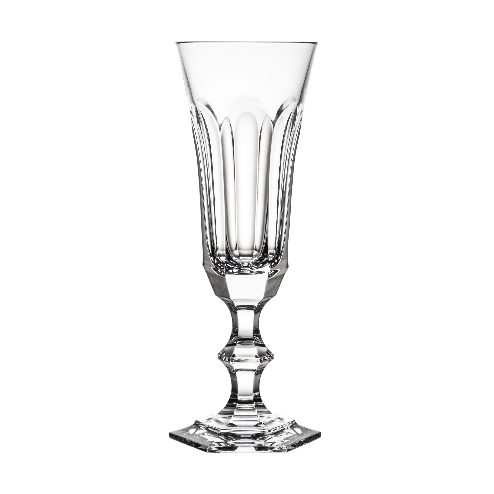 Val Saint Lambert Metternich Champagne Flute - Ajka Crystal