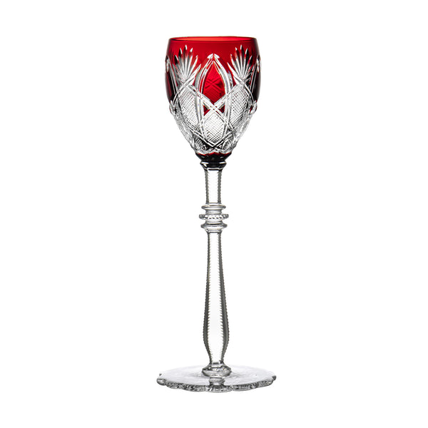 Fabergé Czar Imperial Ruby Red Large Wine Glass 10 6in Ajka Crystal