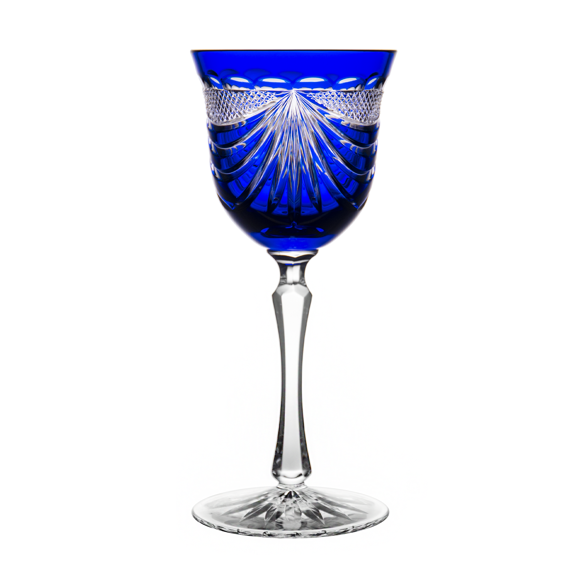 Cristal de Paris Gerard Blau Weinglas Klein
