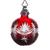 Waterford Winter Wonderland Ruby Red Ball Ornament 2.9 in