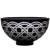 Fabergé Russian Court Black Bowl 9.8 in