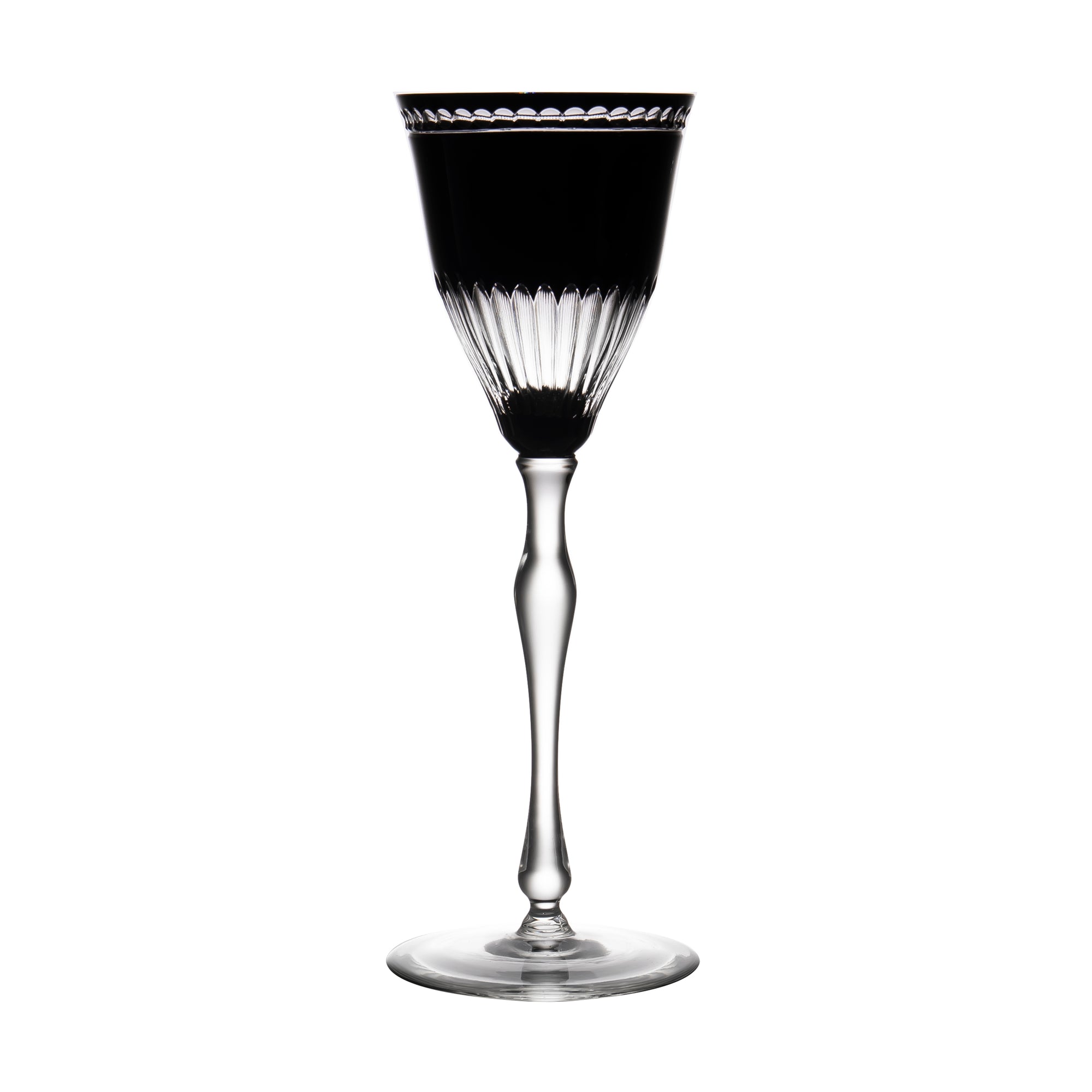 Birks Crystal Sophie Black Small Wine Glass