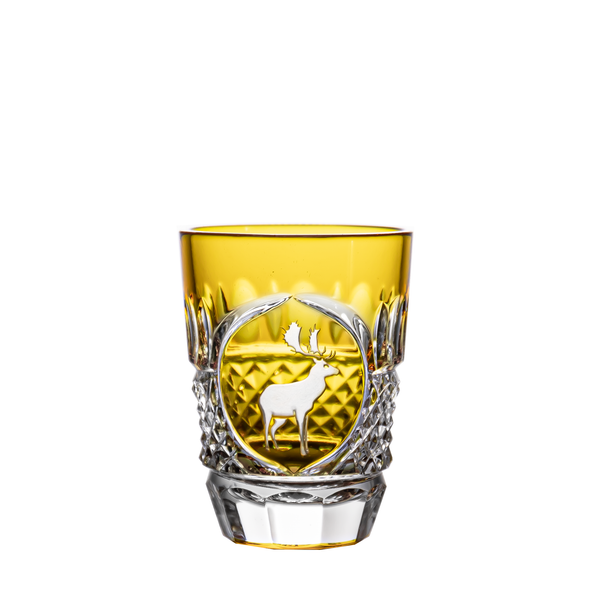 Fabergé Hunter Golden Shot Glass Ajka Crystal