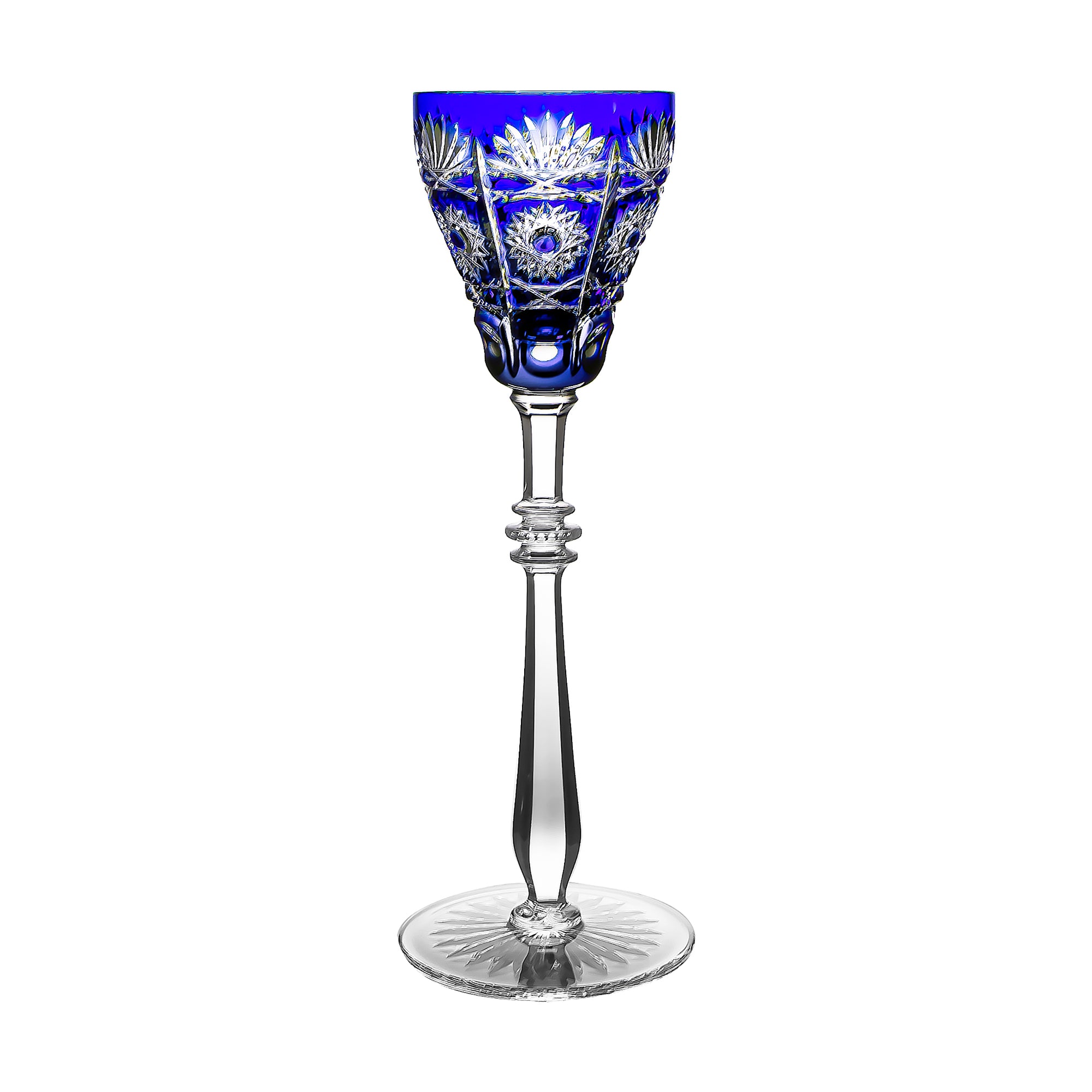 Fabergé Czar Bellagio Blue Large Wine Glass 10.4in