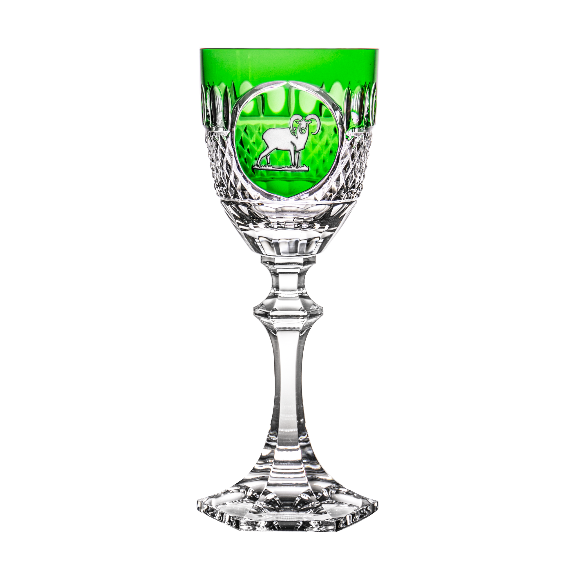 Fabergé Hunter Green Water Goblet