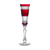 Cristal de Paris Deauville Ruby Red Champagne Flute