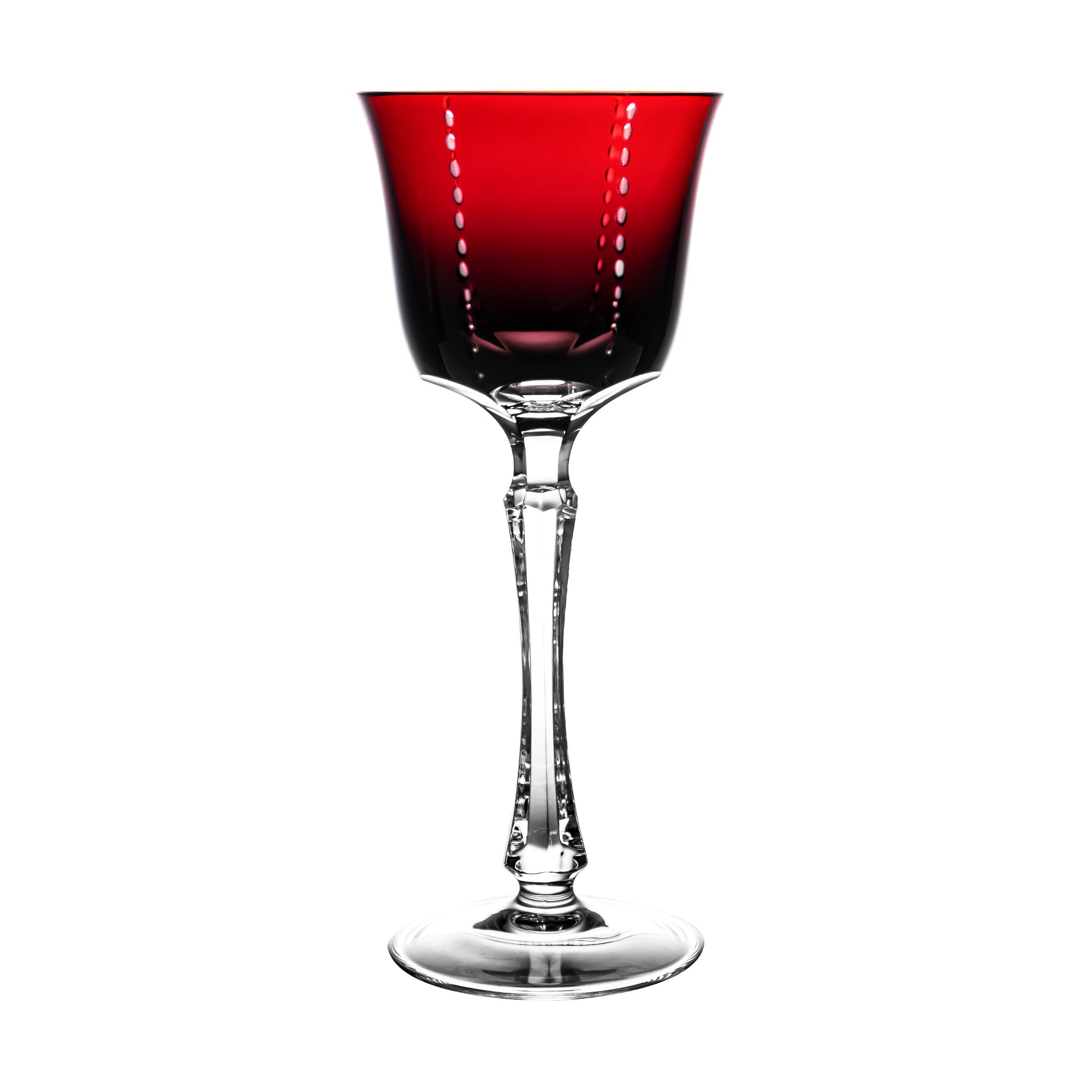 Crystal Glass Red Stem Burgundy Glasses - MASU