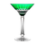 Fabergé Na Zdorovye Green Martini Glass